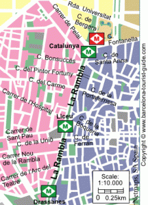 La Rambla map