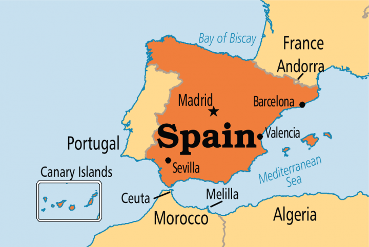 Madrid-Spain-Map