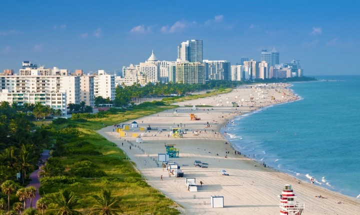 Miami, Florida beach