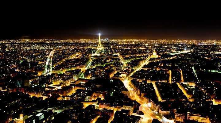 Paris City of Lights at night
